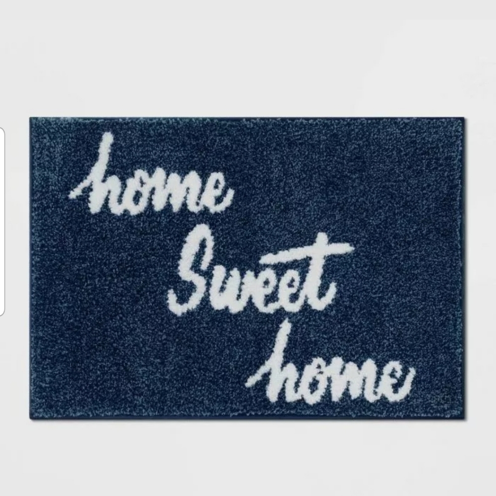 💛Threshold Bath Rug ‘HOME SWEET HOME’ 18” X 26”